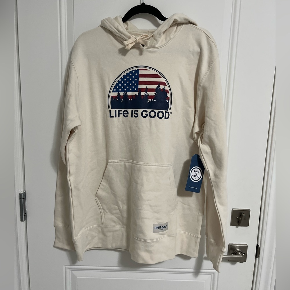 NWT - Life Is Good Men’s Hoodie - Size L